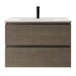 Тумба Berloni Bagno Speed SPD BS 2C HDIC+LAV SKY IN CX R4H 80 см в кольорі METZ 1417 з керамічною раковиною Sky білою глянцевою, фото 1