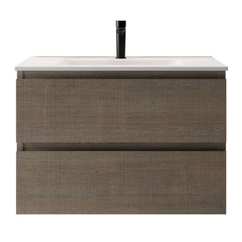 Тумба Berloni Bagno Speed SPD BS 2C HDIC+LAV SKY IN CX R4H 80 см в кольорі METZ 1417 з керамічною раковиною Sky білою глянцевою, фото 1