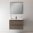 Тумба Berloni Bagno Speed SPD BS 2C HDIC+LAV SKY IN CX R4H 80 см в кольорі METZ 1417 з керамічною раковиною Sky білою глянцевою, фото 5