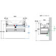 Тумба Berloni Bagno Speed SPD BS 2C HDIC+LAV SKY IN CX R4H 80 см в кольорі METZ 1417 з керамічною раковиною Sky білою глянцевою, фото 3