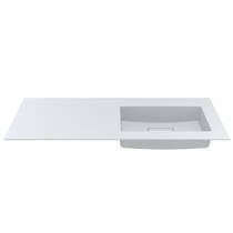 Раковина Miraggio Erica 1200 R Miramarble 120 см белый матовый, фото №4