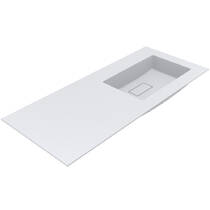 Раковина Miraggio Erica 1200 R Miramarble 120 см белый матовый, фото №1