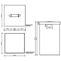 Корзина для белья с крышкой Decor Walther Brownie WB 0924960 искусственная кожа, черная, фото №2