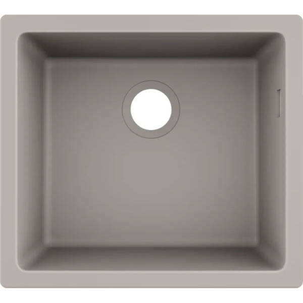 Мойка для кухни Hansgrohe S51 S510-U450 43431380 50 см серый матовый, фото 1