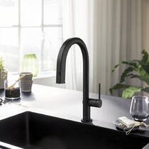 Смеситель для кухни Hansgrohe Aqittura M91 FilterSystem 210 76801670 черный матовый, фото №4