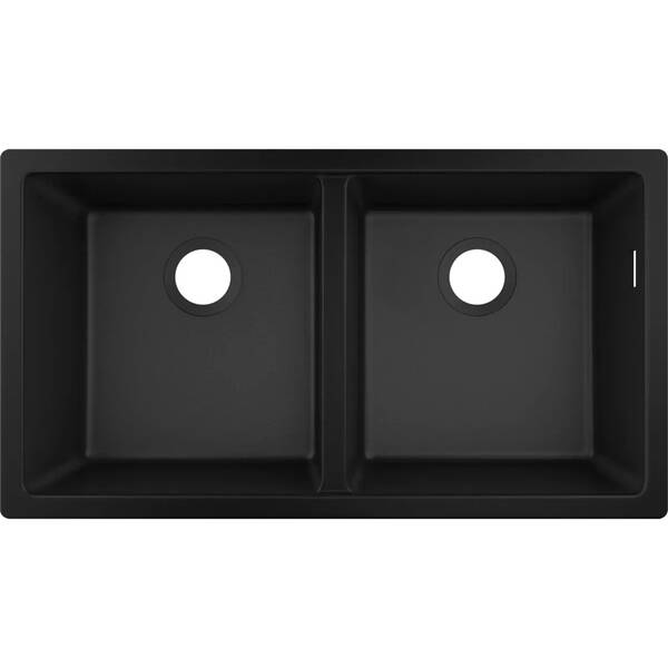 Мойка для кухни Hansgrohe S51 S510-U770 43434170 82 см черный графит, фото 1