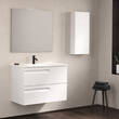 Тумба Royo Vitale C0072604 (125617+126222) с раковиной Slim подвесная 60 см белый глянец, фото 1