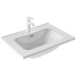 Тумба Royo Vitale C0072604 (125617+126222) с раковиной Slim подвесная 60 см белый глянец, фото 3