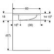 Раковина Geberit Vitalis 121565000 65 см, фото 4