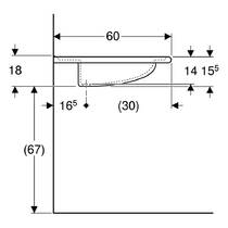 Раковина Geberit Vitalis 121565000 65 см, фото №4