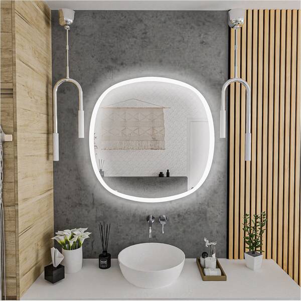 Дзеркало Devit Ovale 4407070 700х700 мм з тачсенсором, LED підсвічуванням та підігрівом, фото 4