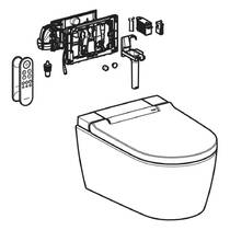 Унитаз-биде подвесной Geberit AquaClean Sela 146.226.01.1 безободковый с сиденьем Soft-close, в комплекте средство для удаления известкового налета, фото №2