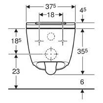 Унитаз-биде подвесной Geberit AquaClean Sela 146.226.01.1 безободковый с сиденьем Soft-close, в комплекте средство для удаления известкового налета, фото №4