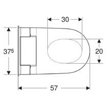 Унитаз-биде подвесной Geberit AquaClean Sela 146.226.01.1 безободковый с сиденьем Soft-close, в комплекте средство для удаления известкового налета, фото №3
