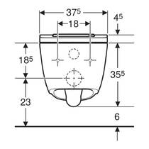 Унитаз-биде подвесной Geberit AquaClean Sela Square 146.250.01.1 белый глянец, фото №4