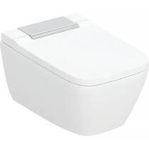 Унитаз-биде подвесной Geberit AquaClean Sela Square 146.250.21.1 безободковый с крышкой Soft-close, фото №1