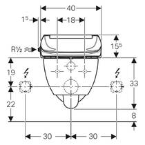 Унітаз підвісний Geberit AquaClean 4000 146.135.11.1 безобідковий, з кришкою-біде, фото №3