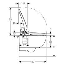 Унітаз підвісний Geberit AquaClean 4000 146.135.11.1 безобідковий, з кришкою-біде, фото №4