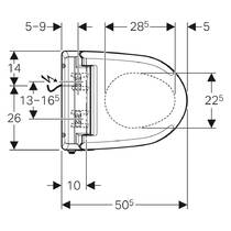 Унітаз підвісний Geberit AquaClean 4000 146.135.11.1 безобідковий, з кришкою-біде, фото №2
