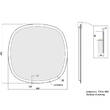Дзеркало Devit Ovale 4408080 800х800 мм з тачсенсором, LED підсвічуванням та підігрівом, фото 4