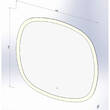 Зеркало Devit Ovale 4409090 900х900 мм с тачсенсором, LED подсветкой и подогревом, фото 2