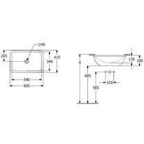 Раковина Villeroy&Boch Loop&Friends 4A570001 60 см белый глянец, фото №2