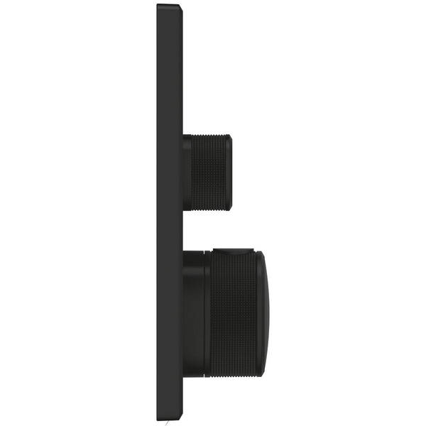 Смеситель скрытого монтажа для душа Grohe Grohtherm SmartControl 102167KF00 с термостатом на 3 потребителя, черный матовый, фото 2