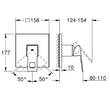 Змішувач прихованого монтажу для душу Grohe Eurocube 24061AL0 графіт темний, фото 4