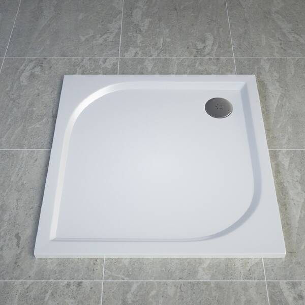 Душовий піддон Ronal Tracy WAQ100004 100х100х3 см квадратний, фото 4