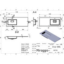Раковина Miraggio Erica 1200 L Miramarble 120 см белый глянец, фото №2