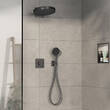 Смеситель скрытого монтажа для душа Hansgrohe ShowerSelect Comfort Q 15583340 с термостатом, хром черный матовый, фото 3