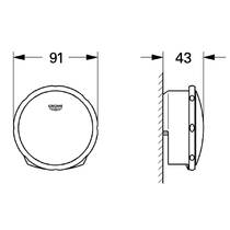 Накладка на сифон для ванны Grohe Talentofill 19952DC0 суперсталь, фото №3