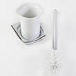 Щітка для унітазу Kludi Ambienta 5397405 з тримачем хром/білий, фото 3