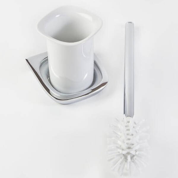 Щітка для унітазу Kludi Ambienta 5397405 з тримачем хром/білий, фото 3