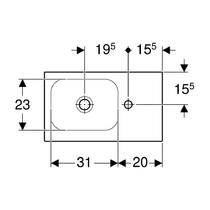 Раковина Geberit iCon Light 501.832.00.1 53 см белый глянец, фото №2