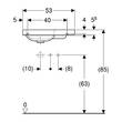 Раковина Geberit iCon Light 501.832.00.1 53 см білий глянець, фото 3
