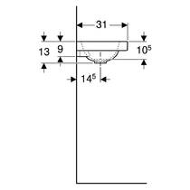 Раковина Geberit iCon Light 501.832.00.1 53 см белый глянец, фото №4