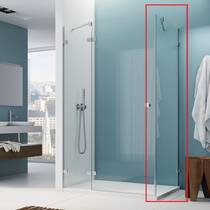 Боковая стенка под углом 90° Ronal Annea ANTW08005007 80х200 см с L-креплением, хром / прозрачное стекло, фото №1