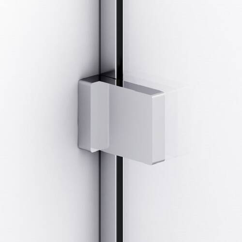 Бічна стінка під кутом 90° Ronal Annea ANTW08005007 80х200 см з L-кріпленням, хром / прозоре скло, фото 3