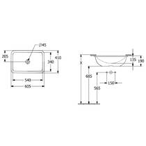 Раковина Villeroy&Boch Loop&Friends 4A570101 60 см белый глянец, фото №2