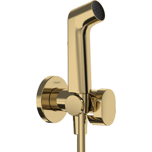 Гигиенический душ Hansgrohe Bidette 1jet S 29232990 золото полированный, фото 1