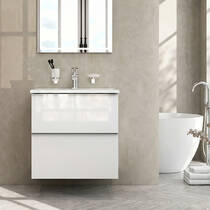 Тумба з раковиною AM.PM X-Joy S MTA-FHX0652WG-WCC0652WG підвісна 65 см, білий глянець, фото №1