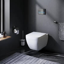 Унітаз підвісний AM.PM  Gem FlashClean C901701SC безобідковий білий, фото №1