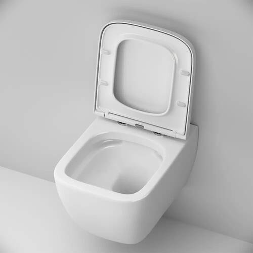 Унітаз підвісний AM.PM  Gem FlashClean C901701SC безобідковий білий, фото 6