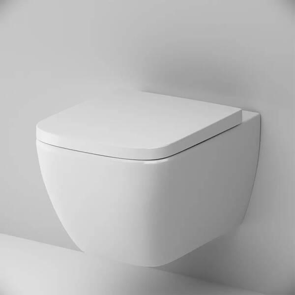 Унітаз підвісний AM.PM  Gem FlashClean C901701SC безобідковий білий, фото 4