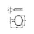 Мильниця Grohe Grandera 40923IG0 з тримачем, хром/золото, фото 2