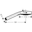 Ручний душ Hansgrohe Croma E 1jet EcoSmart 26815400 хром, фото 2