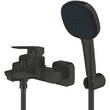 Смеситель для ванны Grohe Cubeo 1018142430 с душевым набором, черный матовый, фото 2