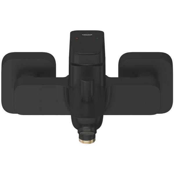 Смеситель для ванны Grohe Cubeo 1018142430 с душевым набором, черный матовый, фото 4