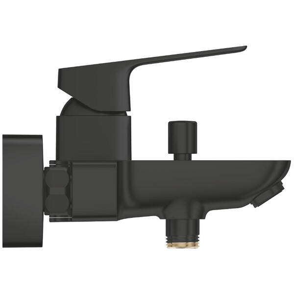 Смеситель для ванны Grohe Cubeo 1018142430 с душевым набором, черный матовый, фото 3